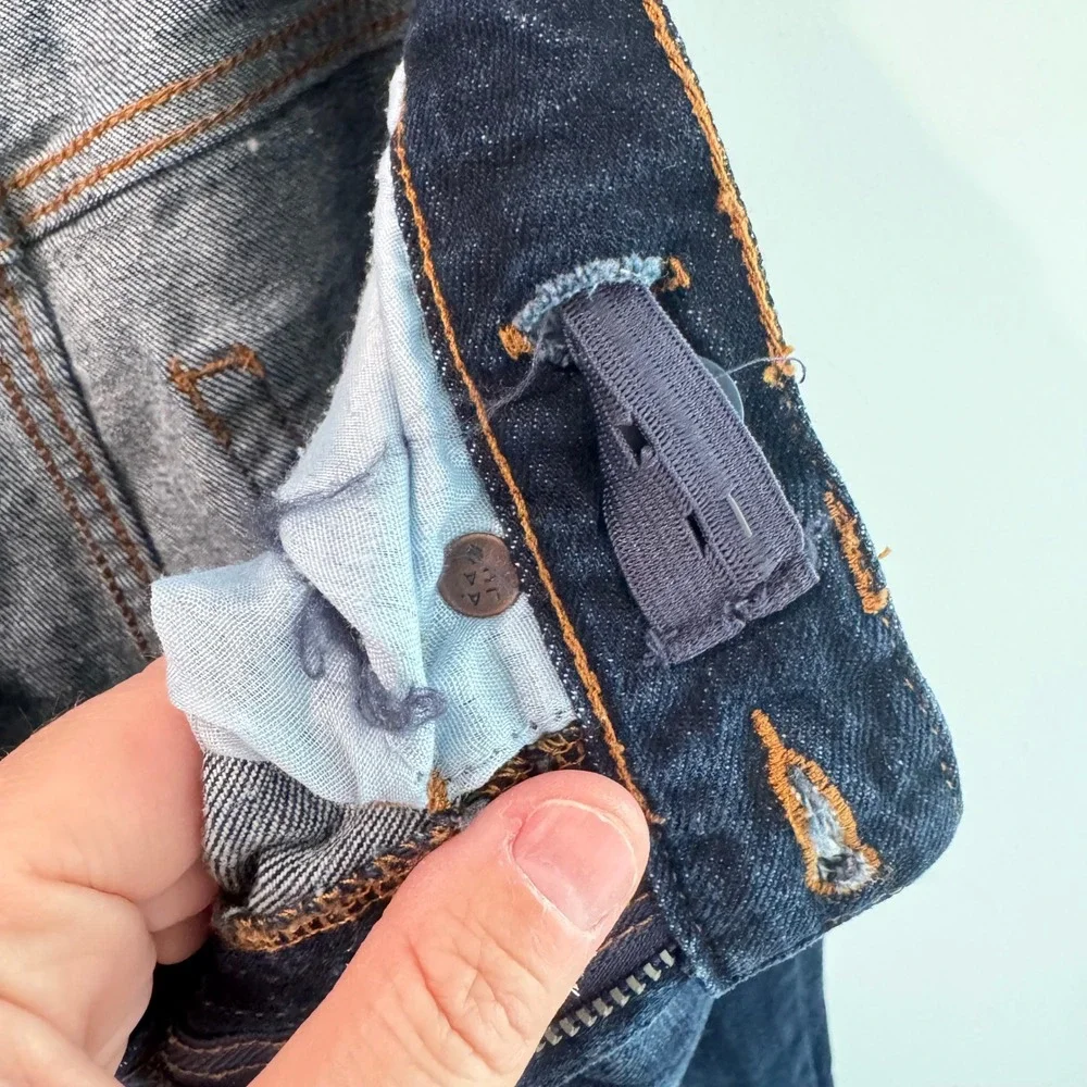 Lucky Brand Kids Classic Straight Dark Wash Denim Jeans Size 10 Adjustable Waist